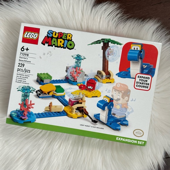 New Lego Super Mario 229pc Dorrie’s Beachfront Expansion Set 71398 - Picture 1 of 3